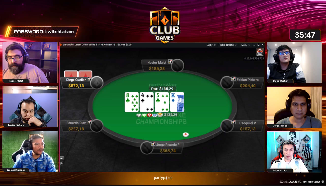 Diego Cuellar arrasó en el Club Games de partypoker