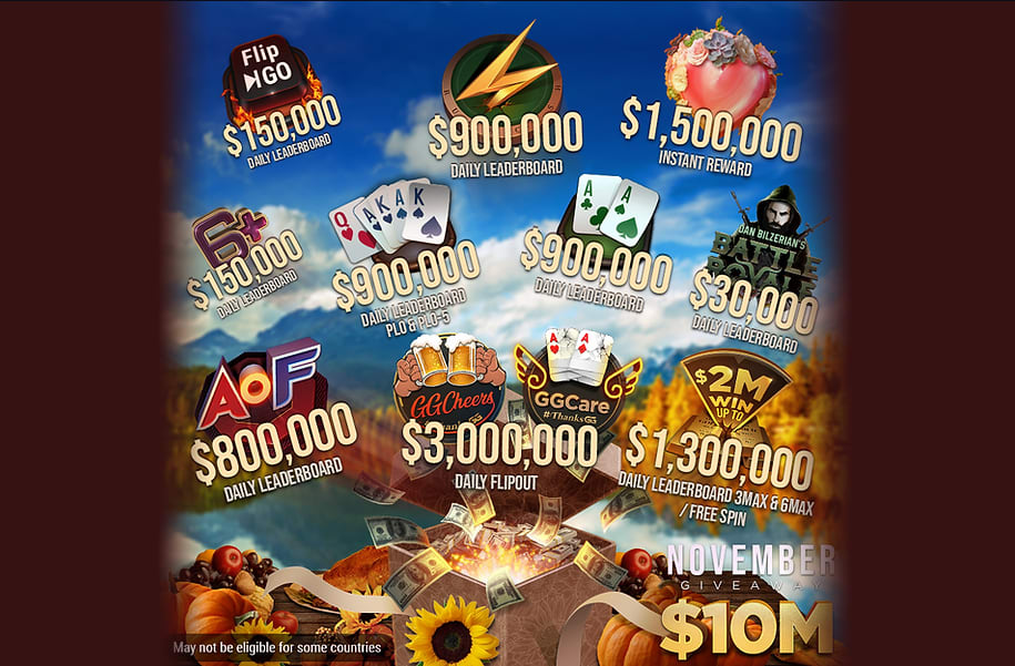 Noviembre en Natural8 con 10 millones extra