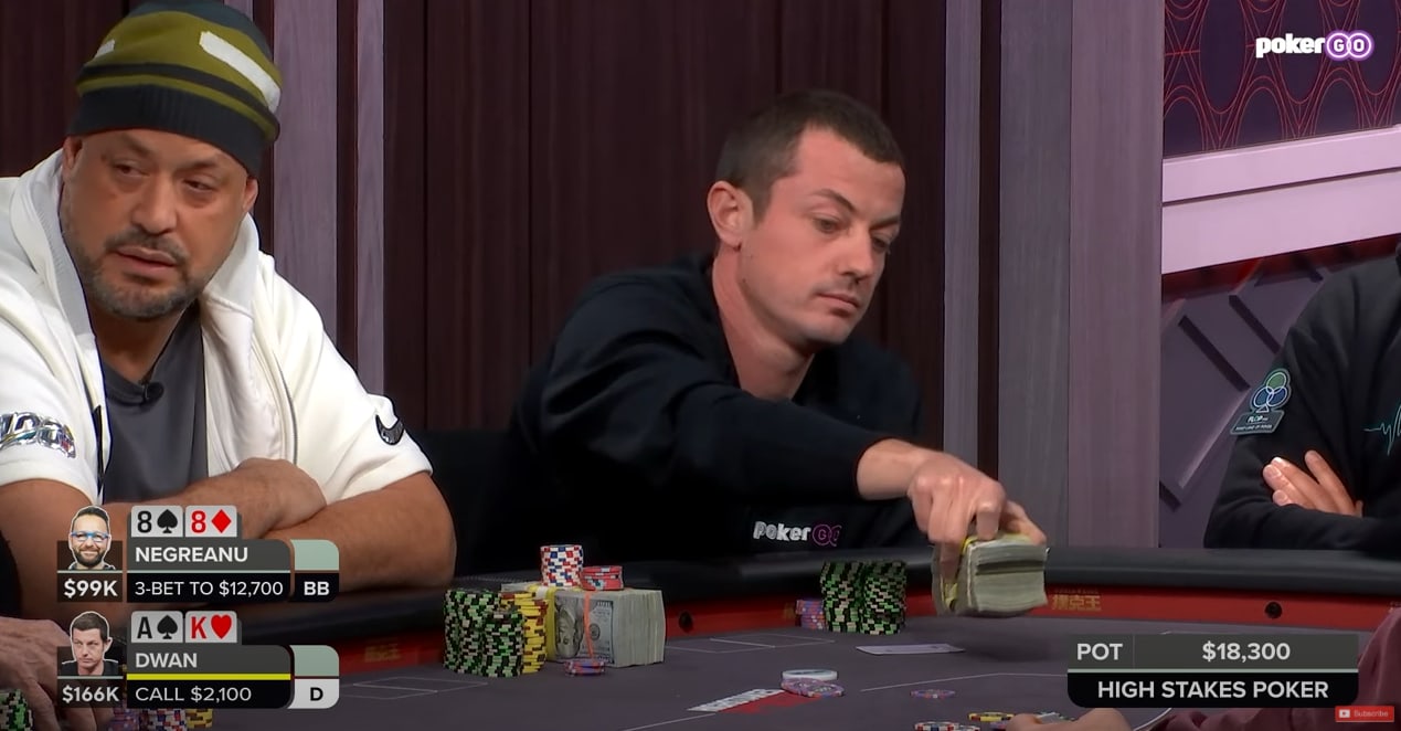 Dwan corre con la varianza en contra en High Stakes Poker