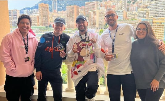 Neymar y Papo se encontraron en Montecarlo