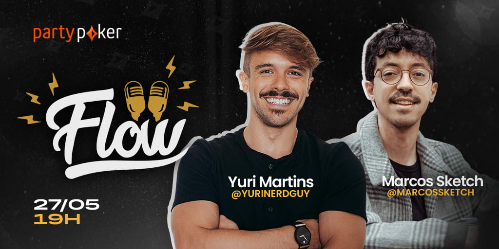 Yuri Martins e Marcos Sketch disputam «poker night’ no Flow Podcast