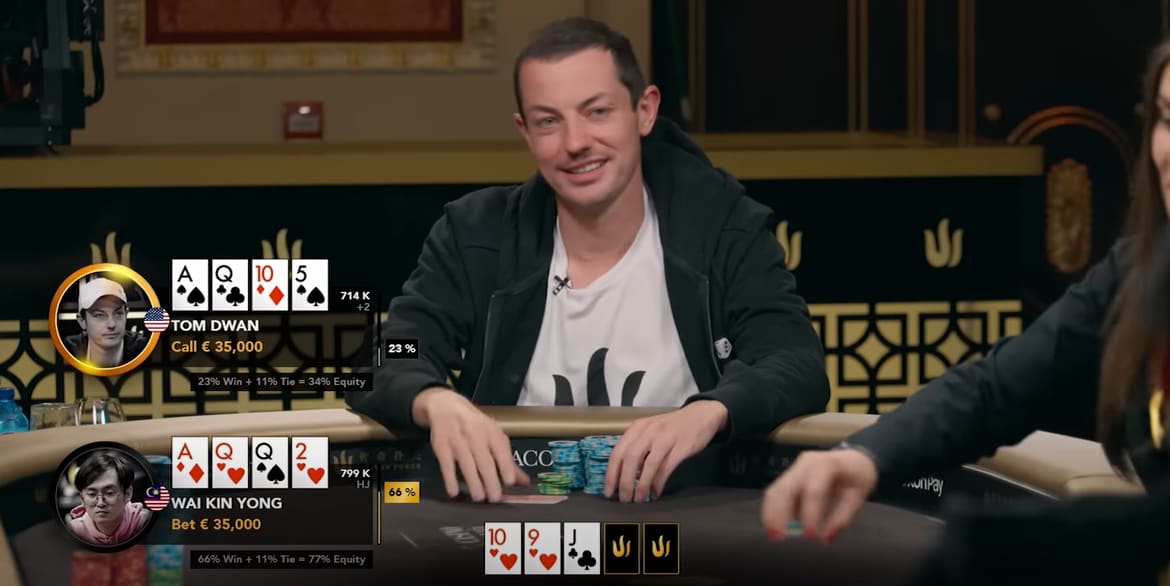 Miles de euros corren en esta mesa de PLO High Stakes