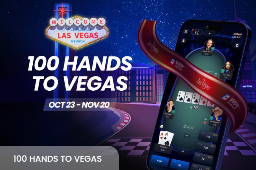 Cada 100 manos te puedes ir a Las Vegas en WPT Global