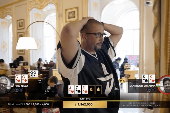 Imagínate ir all in por US$1.8M y ¡estar drawing dead!