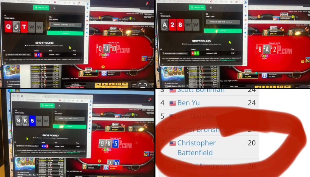 Holtz acusa a Battenfield del uso ilícito de RTA en la WSOP Online