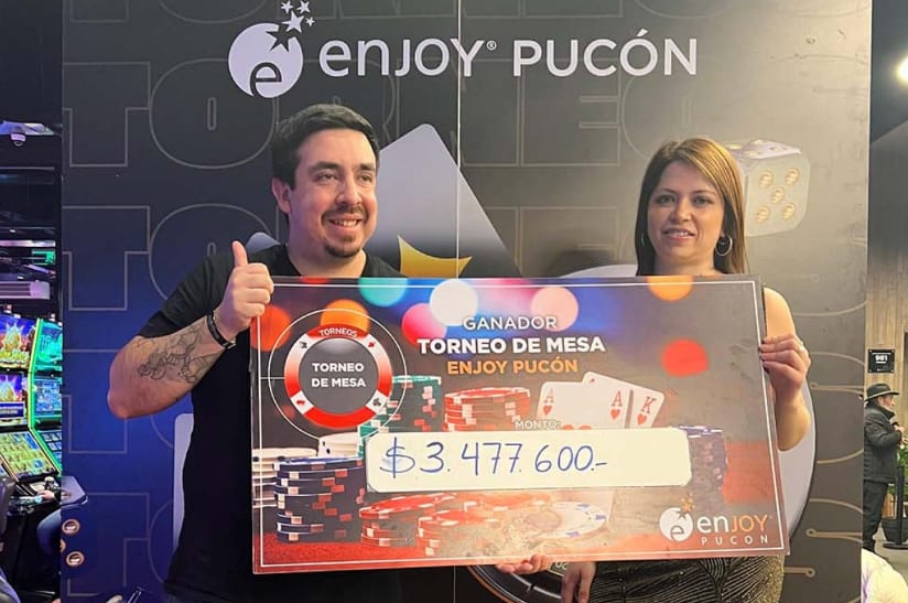 Christian Espinoza salió campeón en el Enjoy Pucón