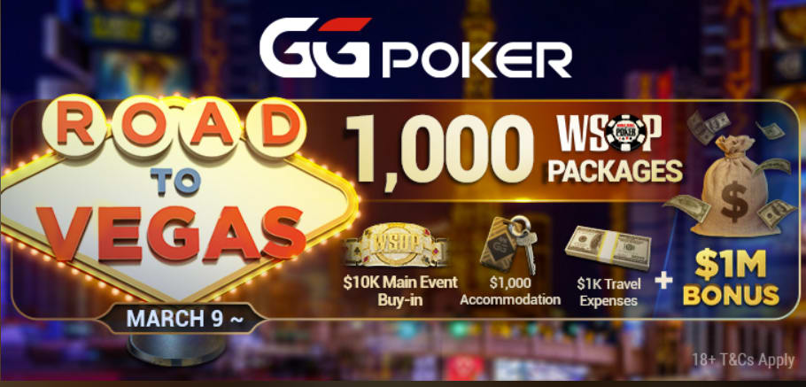 Road to Vegas: GGPoker te lleva a la WSOP con todo incluido