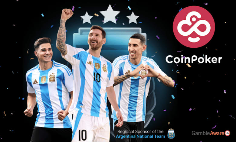 All-In por Argentina: CoinPoker va con la Scaloneta y regala camisetas de Messi