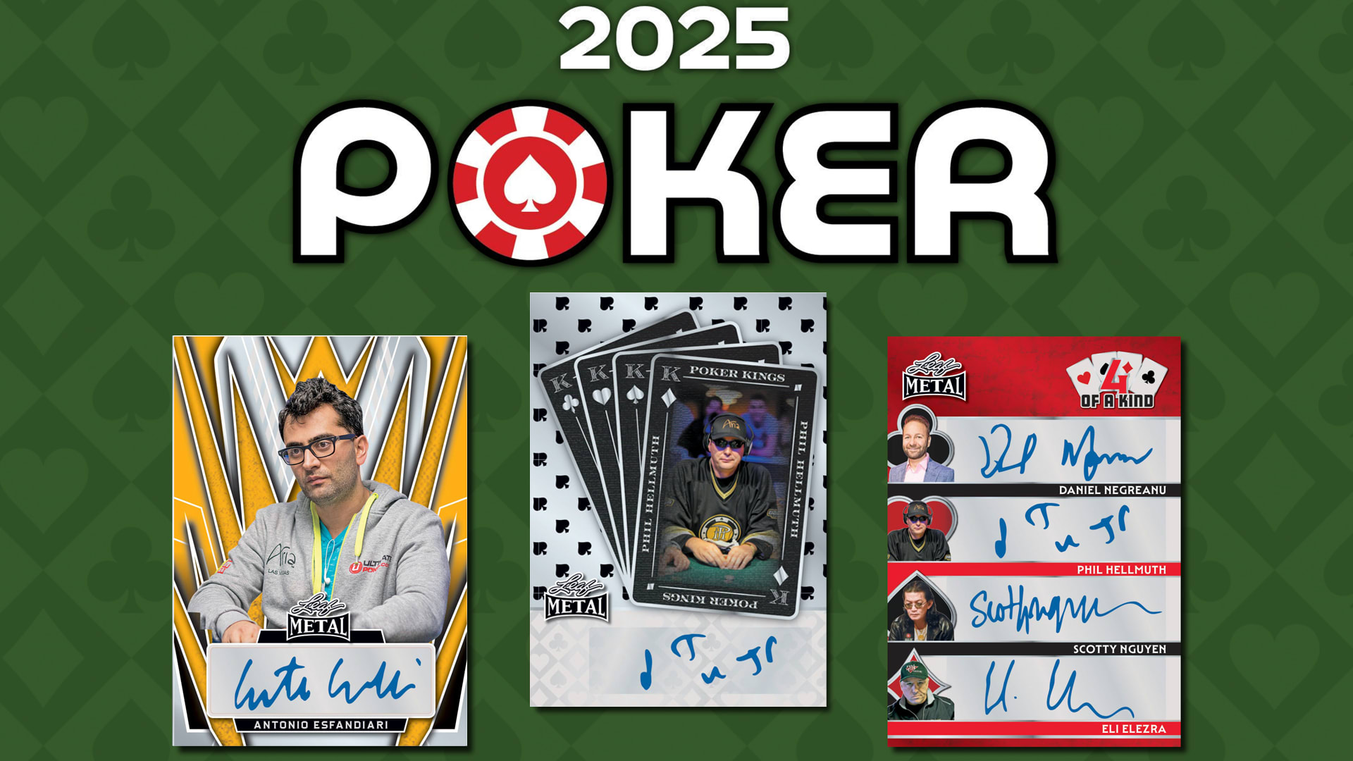 Leaf Metal Poker 2025: una colección de cartas de lujo autografiadas