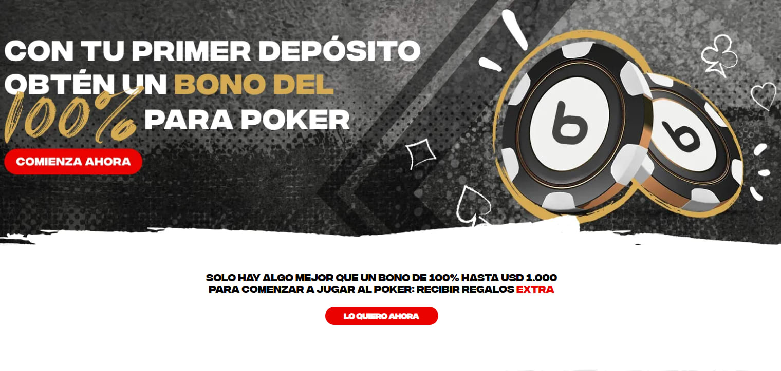 Bodog Poker ofrece un bono del 100% para tu primer depósito