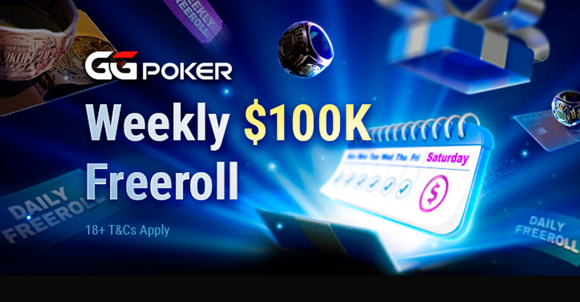 GGPoker lanza un freeroll semanal de US$100.000