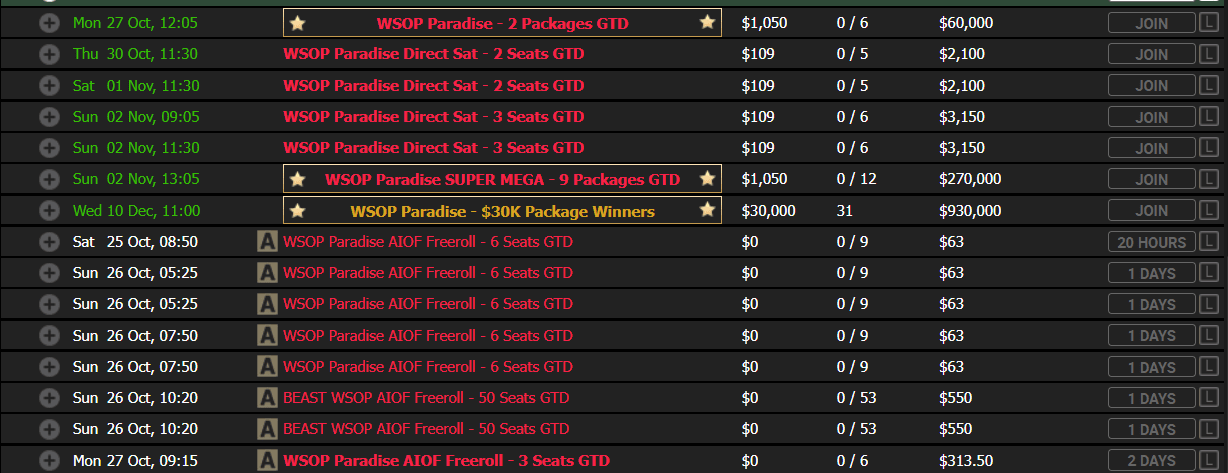 Freerolls En Acr Poker Rumbo A Las Wsop Paradise 