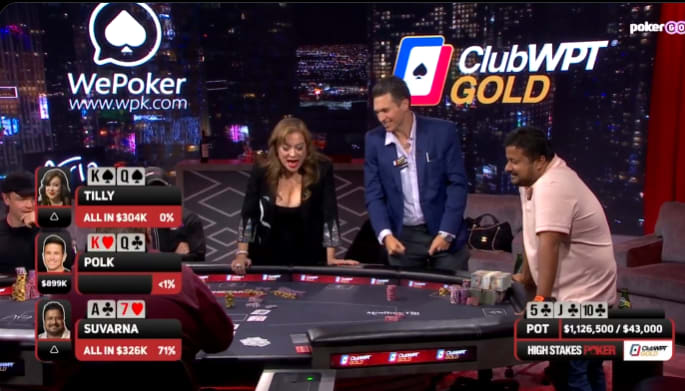 ¡Run it cuatro veces, baby! Polk, Tilly y Suvarna arman el caos con un pozo de US$1.1M