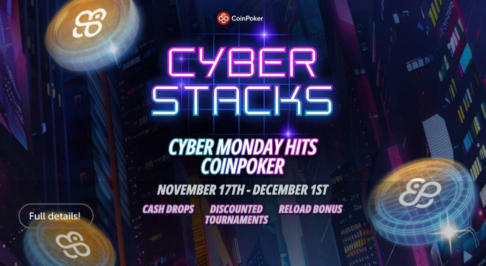 CoinPoker alista promociones para el Black Friday y Cyber ​​Monday