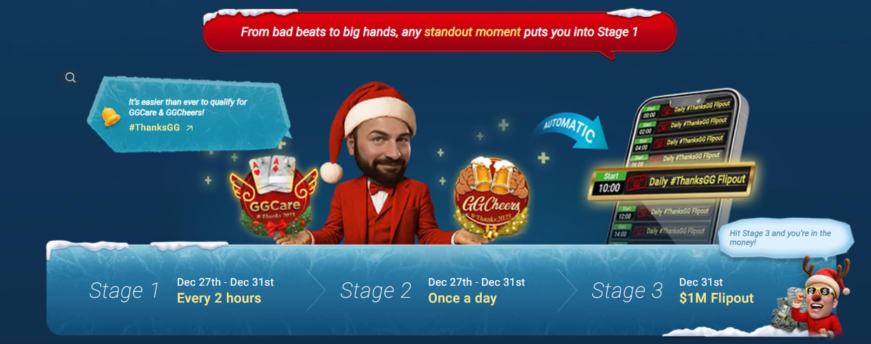 Inicia el Flipout de fin de año con $1M en GGPoker