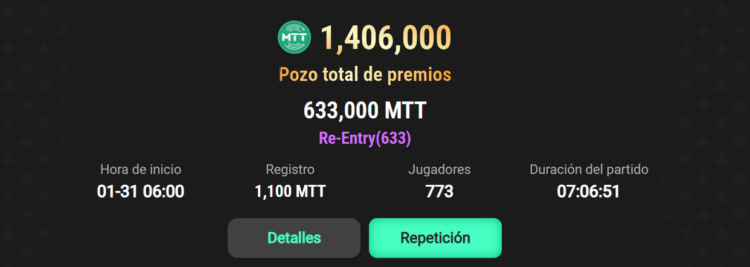 Mtt Sports Torneo Semanal