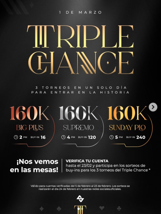 Suprema Poker Tres Torneos