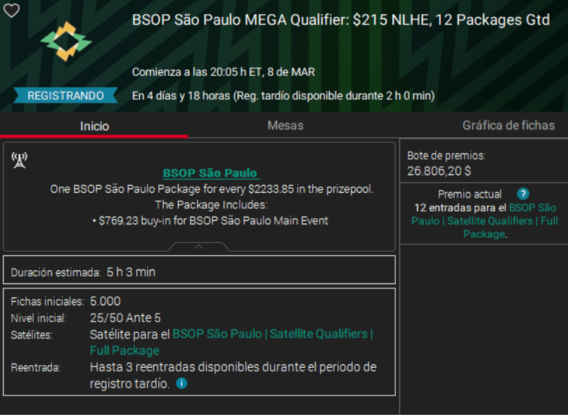 Paquetes De Pokerstars