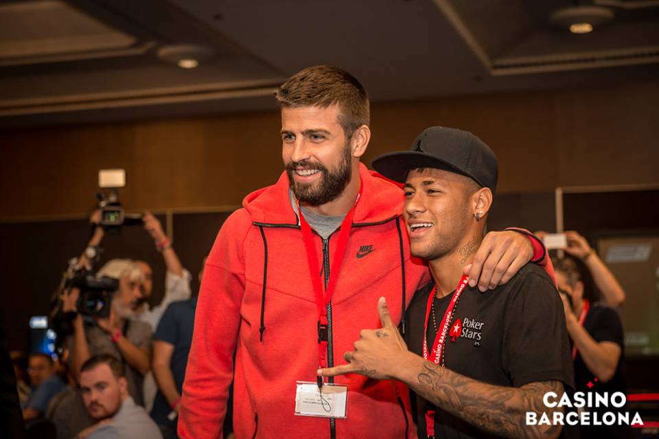 EPT 12 Barcelona: Neymar Jr y Piqué entraron como rockstars al € 25.000 High Roller