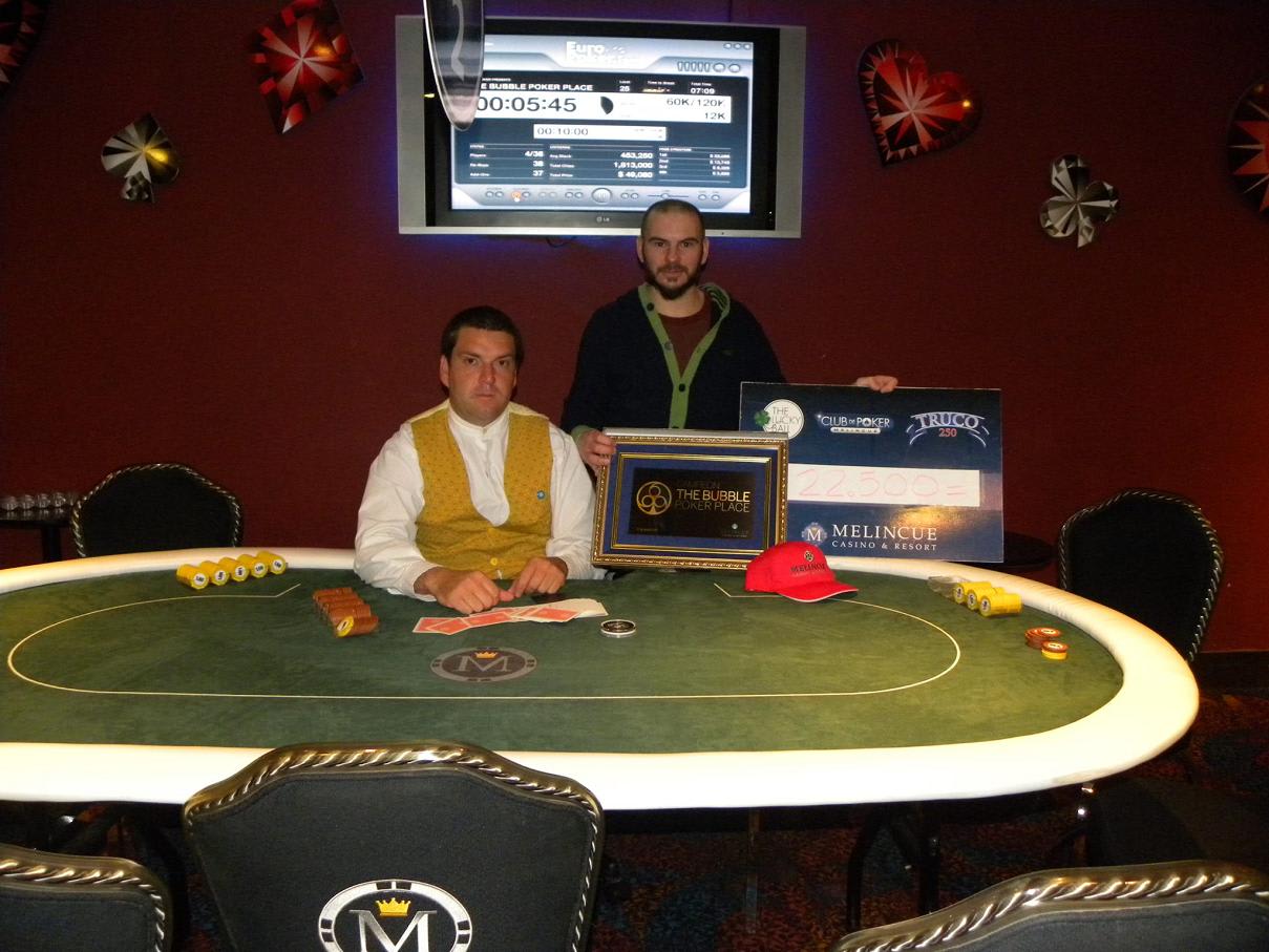 Francisco Morresi fue el héroe del The Bubble Poker Place en Melincué