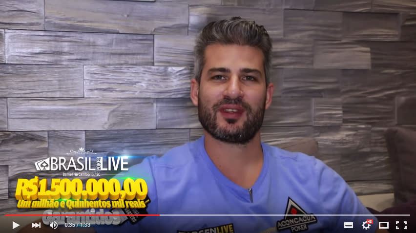 Nacho Barbero te invita al R$1.5M de Brasil Poker Live en Camboriú