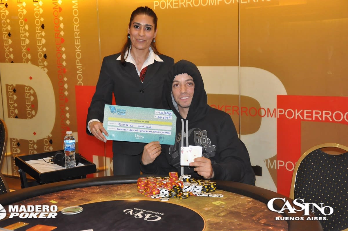 Leonardo Giuffrida se llevó la Madero Poker Experience 2000 FO