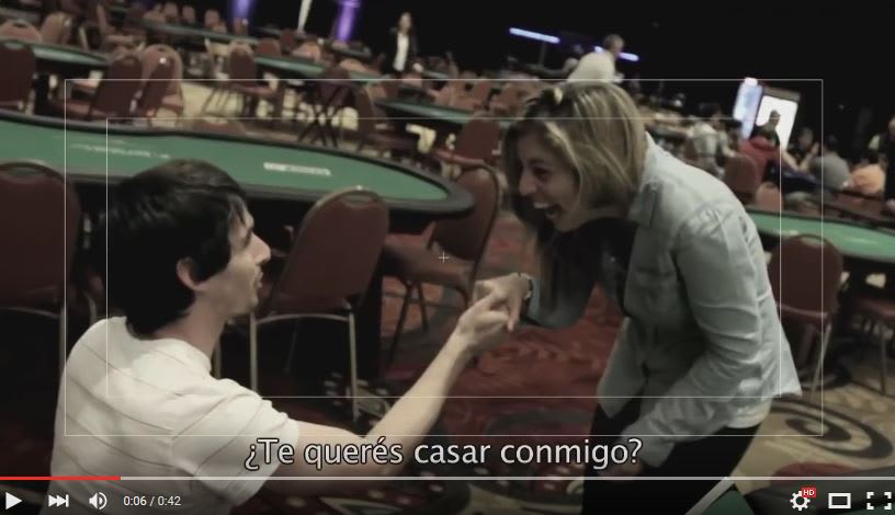 Increíble: ¡Gerardo Cardona pidió casamiento en una mesa de poker!