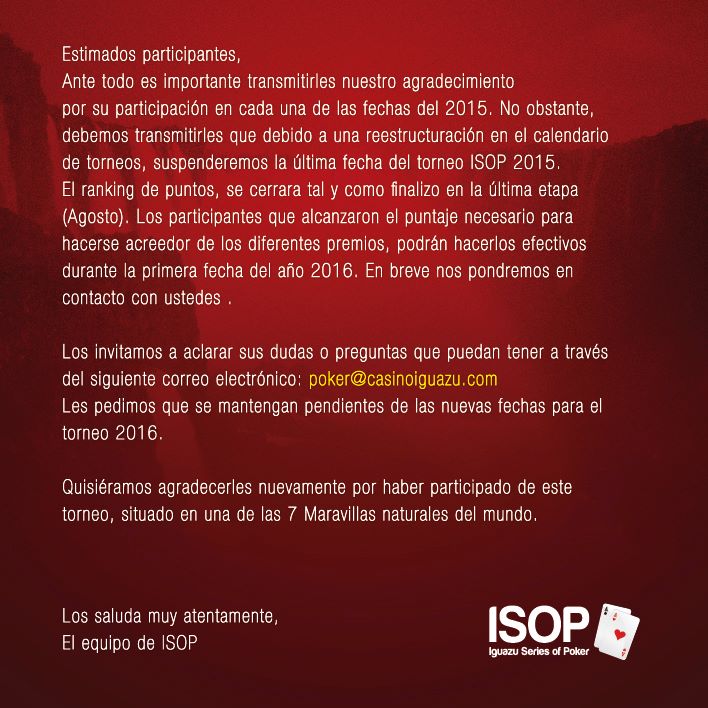 Comunicado Isop