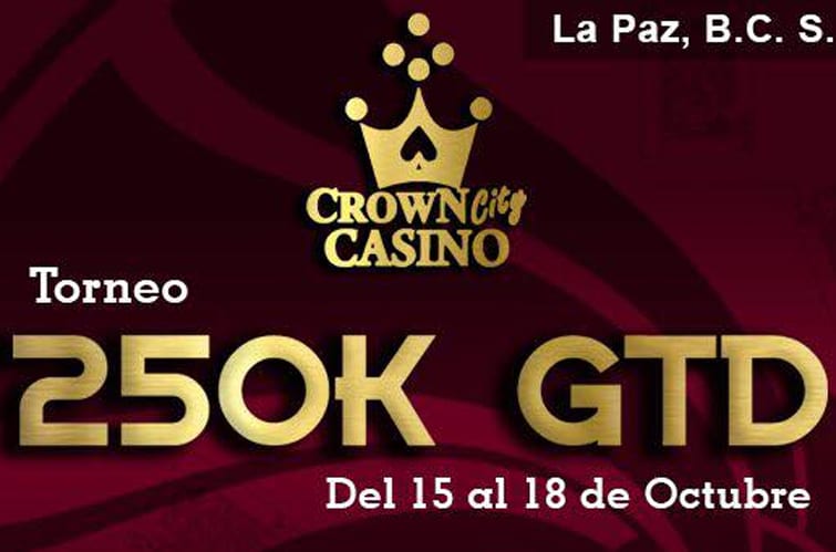 Hoy inicia el 250K Garantizados de Crown City Casino en La Paz