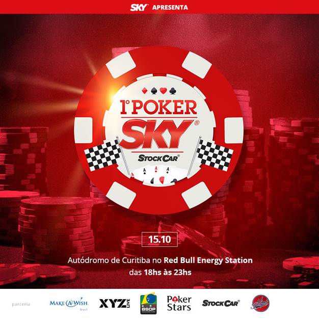 SKY promove 1º torneio beneficente de poker SKY Stock Car