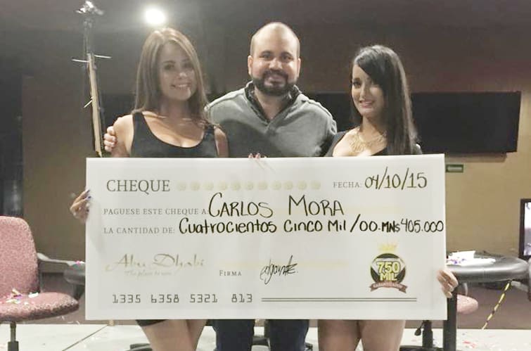 Carlos Mora fue profeta en Monterrey llevándose el 750 Mil Garantizados de Abu Dhabi