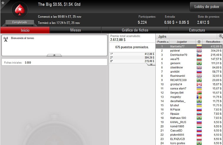 Big $0,55 - Noviembre 25