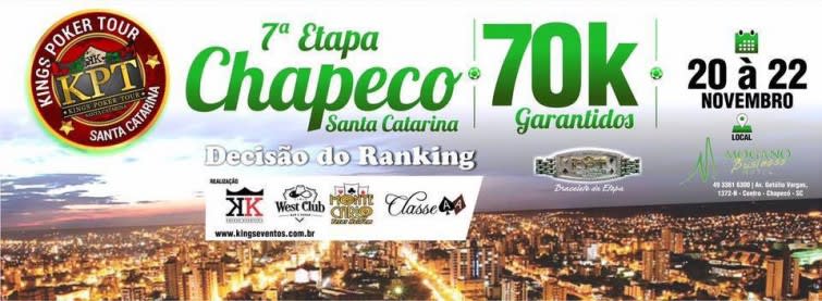 Amanhã começa a festa em Chapecó; Hoje ultima oportunidade de se classificar online