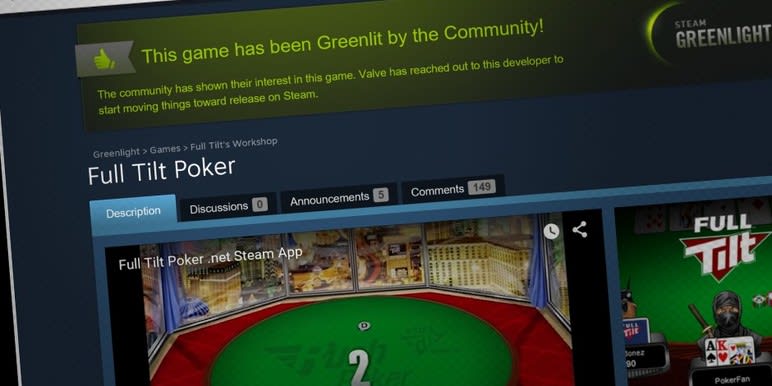 Steam le da la bienvenida a Full Tilt