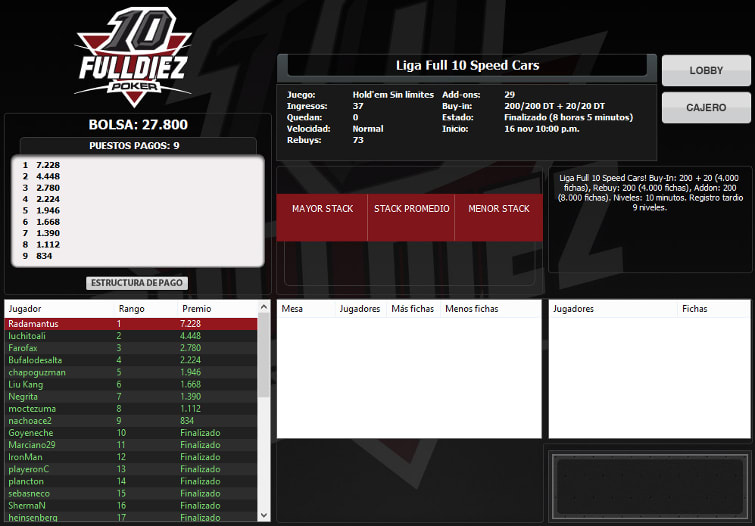 Radamantus puso primera en la Liga Speed Cars
