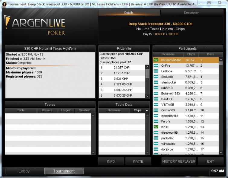 Deep Stack Lobby Aconcagua Espa&ntilde;ol