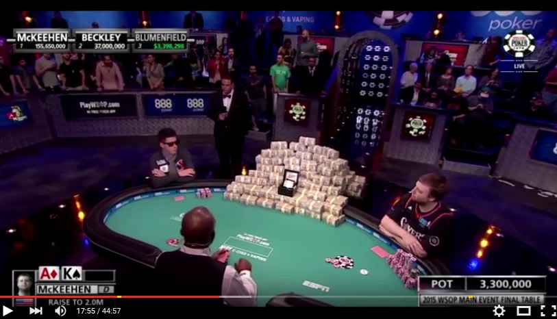 WSOP 2015: así salió campeón del mundo McKeehen