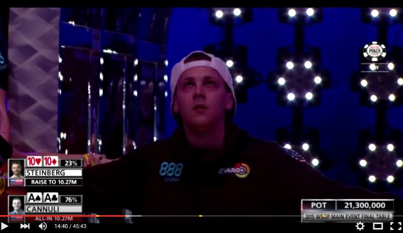 WSOP 2015: ¿no lo viste? Acá está, el dramático Día 2 de la mesa final