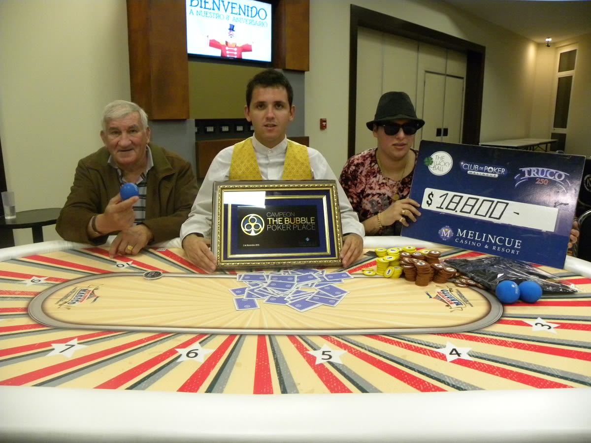 Brian Acosta ganó el Bubble Poker Place de Melincué