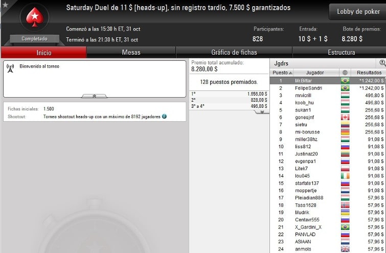 Saturday Dual - Octubre 31