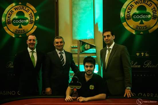 Ignacio Testa hizo callar a todos en el Codere Poker World