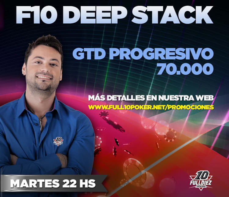 F10 Deep Stack: ¡el garantizado es de 75 mil!