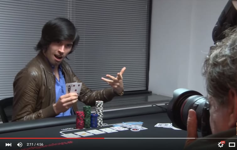 Germán Garmendia mostró su primera experiencia en el poker