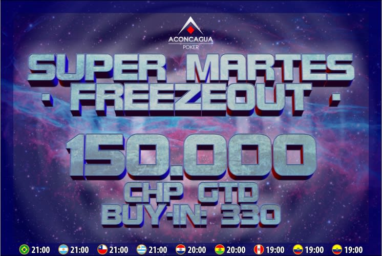 Hoy es un Súper Martes recargado en Aconcagua Poker