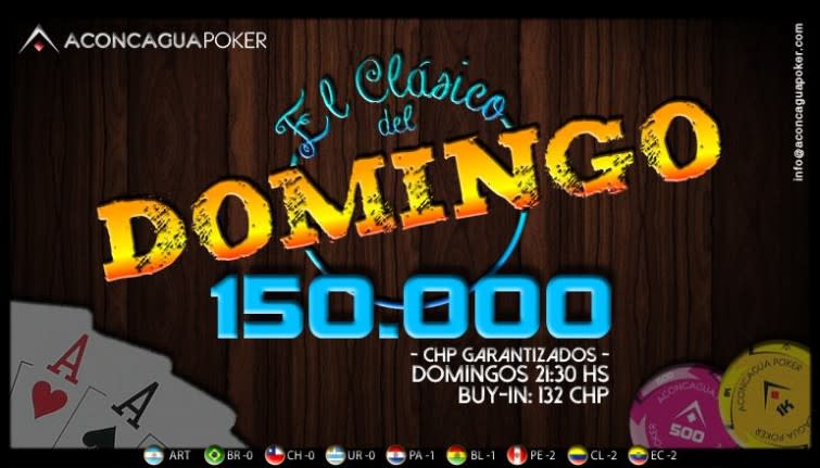 La Red Aconcagua Poker tiene un domingo lleno de acción