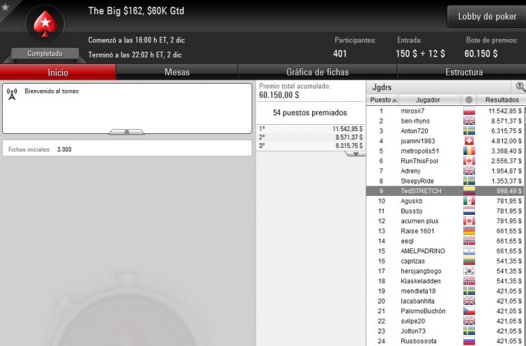 Big $162 - Diciembre 02