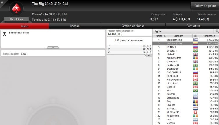 Big $4,40 - Febrero 3