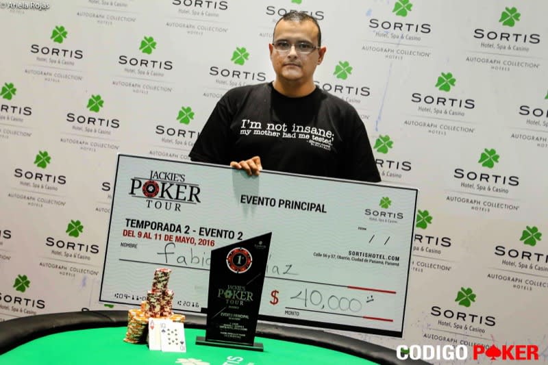 Fabián Díaz, campeón del Jackie&#8217;s Poker Tour