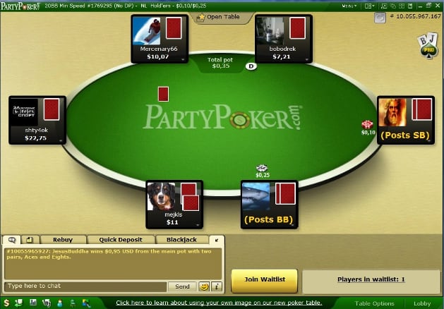 Play four tables from your mobile