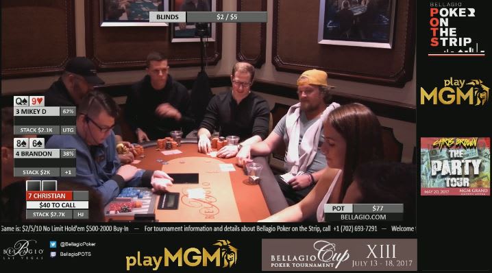 Ya puedes ver en vivo las partidas de cash del Bellagio